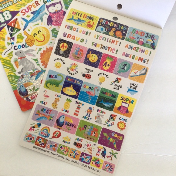 TEACHER ACHIEVEMENT STICKERS NWT SET OF TWO - Picture 5 of 8